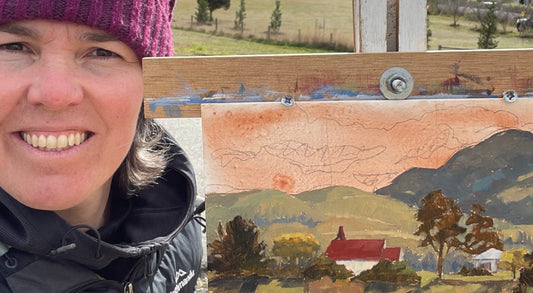 A day in the life of a plein air painting by Fiona Verdouw