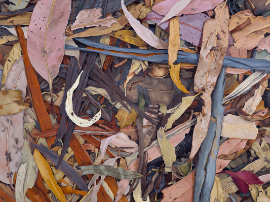 What's behind the painting of 'Seasons and Circumstance'